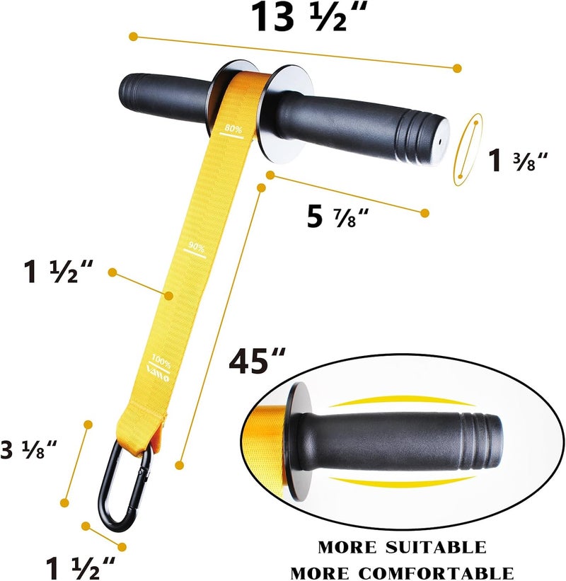 VAIIO Forearm Strengthener and Wrist Roller with Quick Locking Mechanism - Durable PVC Anti-Slip Grip Handles - Perfect for Men and Women - Ideal for Hand, Wrist, and Forearm Strength Training - Image 2